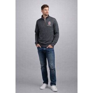 Gear For Sports Brown University Quarter Zip Pullover Dark Gray Size Small